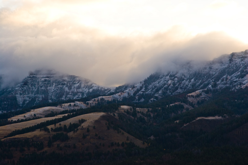 Bear Tooth Range At Sunrise